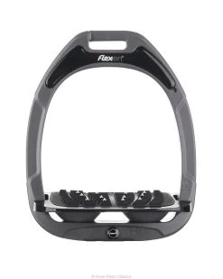 Flex-on Green Composite Stirrups Dark Grey Ultra Grip