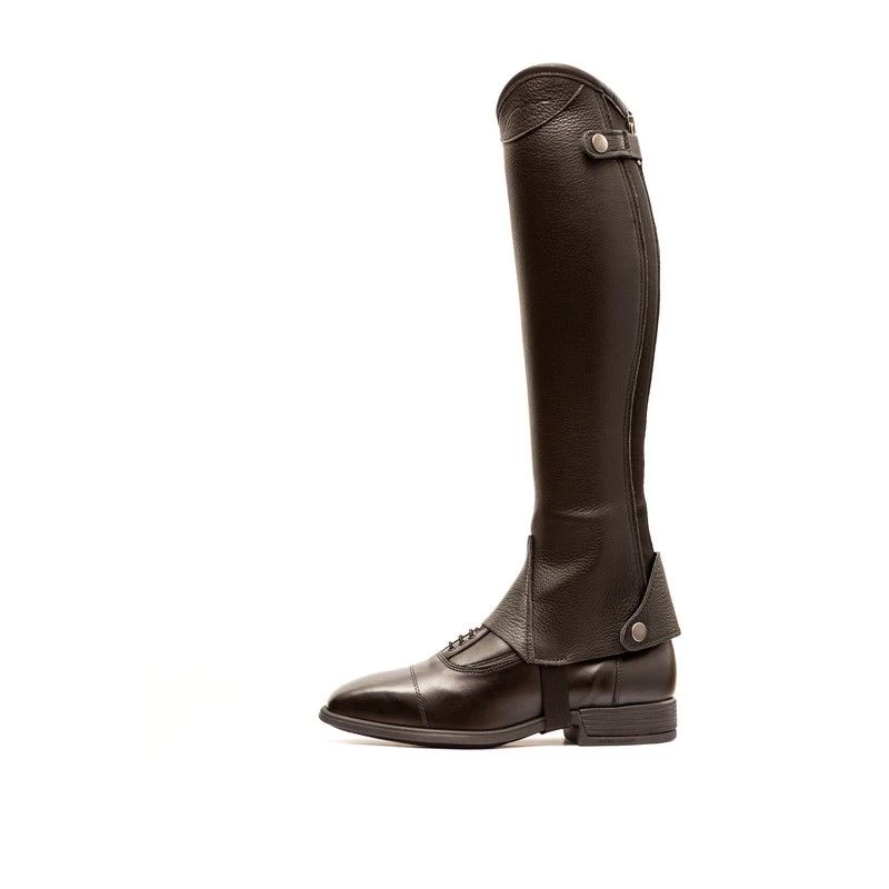 Dyon Half Chaps Full Grained Leather Comfort Black 1 Dyon Half Chaps Full Grained Leather Comfort Black