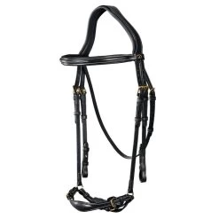 Dyon D Collection Drop Noseband Bridle Black