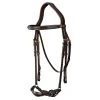 Dyon D Collection Drop Noseband Bridle Brown