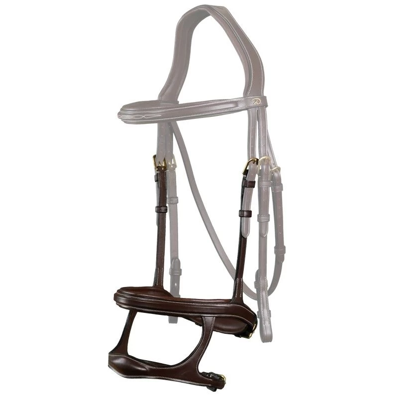 Dyon D Collection Double Noseband Brown 2 Dyon D Collection Double Noseband Brown - Image 2