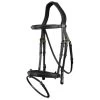 Dyon D Collection Flash Noseband Bridle Black