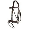 Dyon D Collection Flash Noseband Bridle Brown