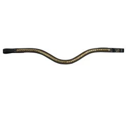 Dyon D Collection V Brass Clincher Browband Black