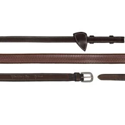 Dyon Working Collection Rubber Reins 16mm Brown
