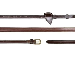 Dyon D Collection Rubber Reins 13mm Brown