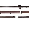 Dyon New English Collection Leather Grip Reins 16mm Brown