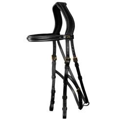 Dyon D Collection Hackamore Bridle Black