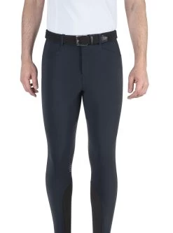 Equiline Riding Breeches Men Knee Grip Albertk Navy