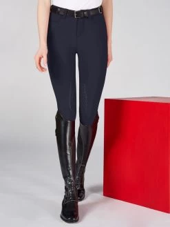 Vestrum Ladies Riding Breeches Knee Grip Syracuse Winter Navy