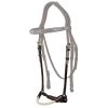 Dyon D Collection Double Bridle Cheek Pieces Brown