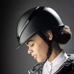 Charles Owen Riding Helmet Luna Gloss Black -Sports - Equestrian 11682