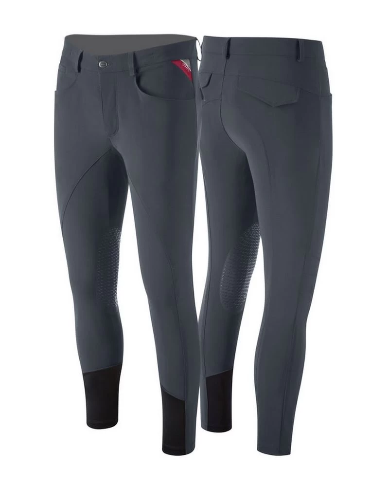 Animo Riding Breeches Knee Grip Men Metrik Dark Grey 1 Animo Riding Breeches Knee Grip Men Metrik Dark Grey