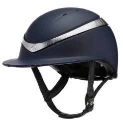 Charles Owen Riding Helmet Halo Luxe Platinum Navy