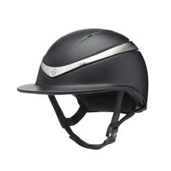Charles Owen Riding Helmet Halo Luxe Platinum Black