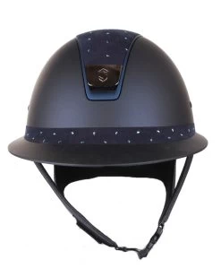 Samshield Miss Shield Alcantara Crystal Comet Light Navy -Sports - Equestrian 12249