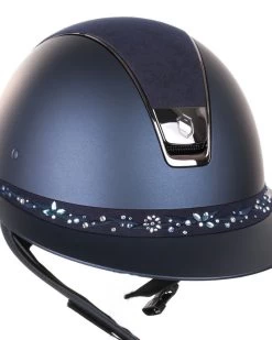Samshield Miss Shield Flower Swarovski Jewellery Frontal Band Navy -Sports - Equestrian 12252
