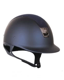 Samshield Shadowmatt Alcantara Top Riding Helmet Navy -Sports - Equestrian 12340