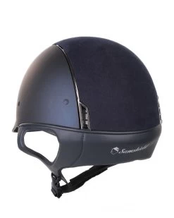 Samshield Shadowmatt Alcantara Top Riding Helmet Navy -Sports - Equestrian 12341