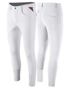 Animo Riding Breeches Knee Grip Men Metrik White