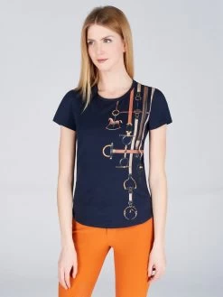 Vestrum T-shirt With Print Ladies Nagoya Navy -Sports - Equestrian 12896