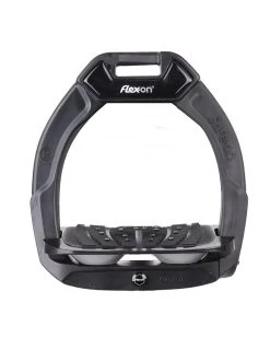 Flex-on Safe On Safety Stirrups Junior Black Grey