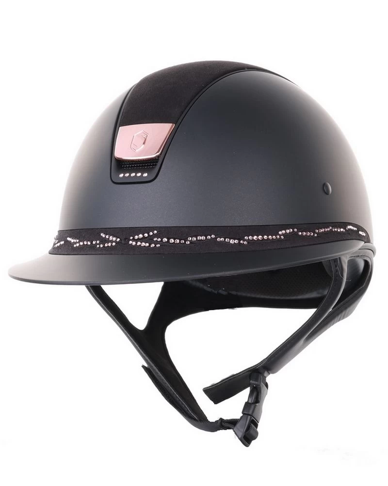 Samshield Miss Shield Flower Swarovski Pink Frontal Band Black 1 Samshield Miss Shield Flower Swarovski Pink Frontal Band Black