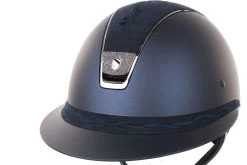 Samshield Miss Shield Flower Embroidery Swarovski Blazon Navy -Sports - Equestrian 13201