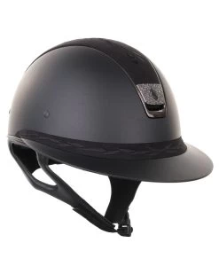 Samshield Miss Shield Flower Embroidery Swarovski Blazon Black -Sports - Equestrian 13206