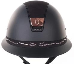 Samshield Miss Shield Flower Swarovski Pink Frontal Band Black 7 Samshield Miss Shield Flower Swarovski Pink Frontal Band Black -Sports - Equestrian 13212