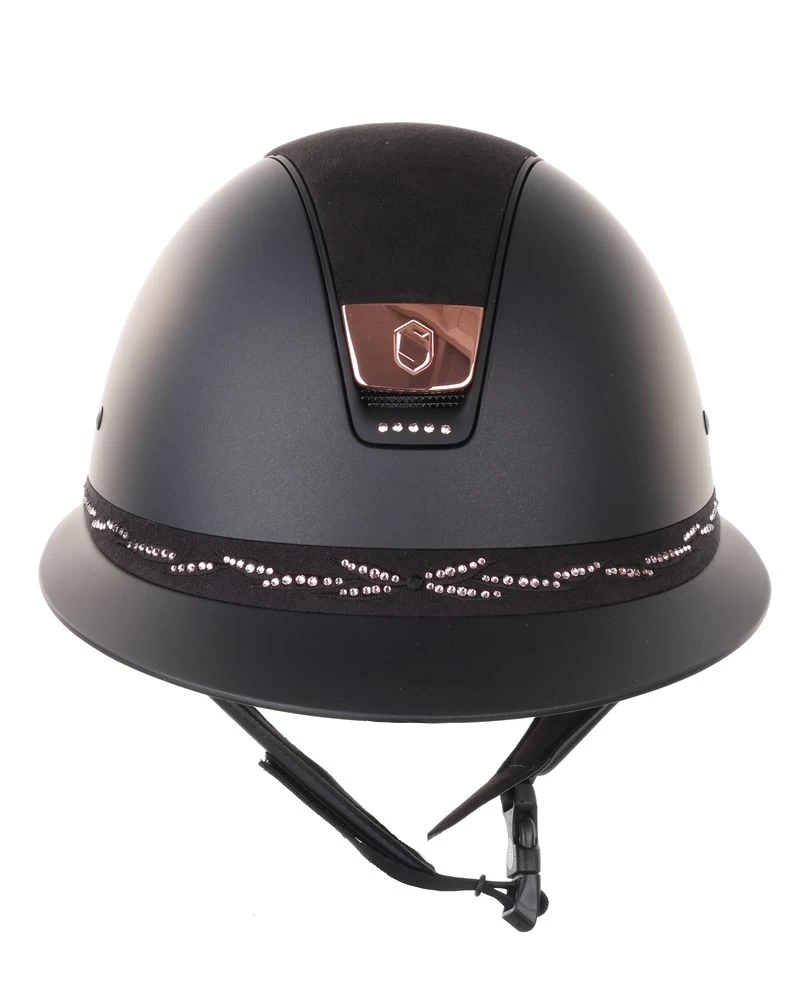 Samshield Miss Shield Flower Swarovski Pink Frontal Band Black 2 Samshield Miss Shield Flower Swarovski Pink Frontal Band Black - Image 2