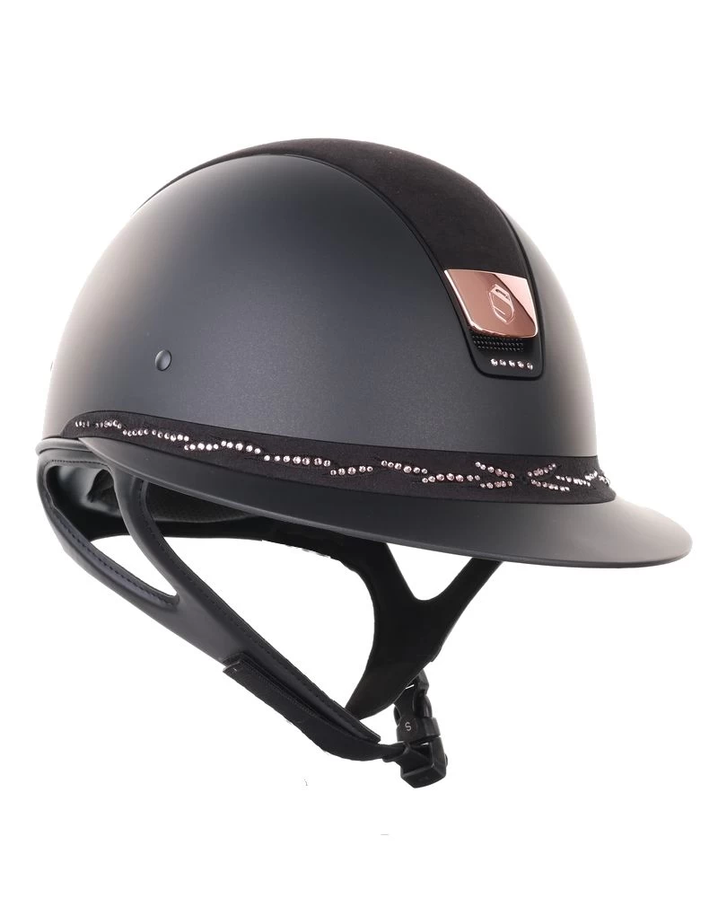 Samshield Miss Shield Flower Swarovski Pink Frontal Band Black 4 Samshield Miss Shield Flower Swarovski Pink Frontal Band Black - Image 4