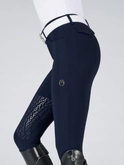 Vestrum Ladies Riding Breeches Knee Grip Lazise Navy -Sports - Equestrian 13320