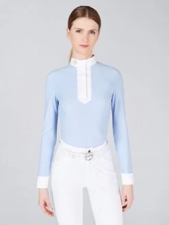 Vestrum Show Shirt Long Sleeves Ladies Calascio Sky Blue -Sports - Equestrian 13327
