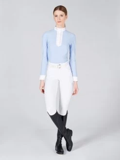 Vestrum Show Shirt Long Sleeves Ladies Calascio Sky Blue -Sports - Equestrian 13328