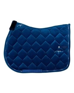 Dyon Corduroy Jumping Saddle Pad Navy