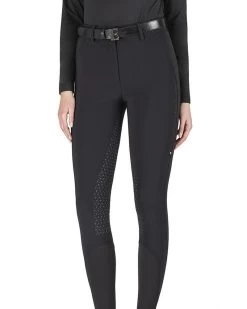 Equiline Winter Riding Breeches Ladies Full Grip Guestefh Black