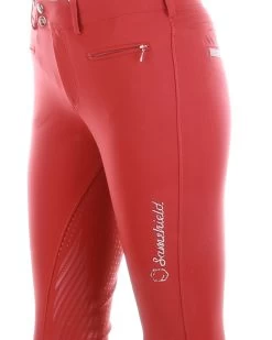 Samshield Riding Breeches Full Grip Ladies Diane Persian Red Rose Gold -Sports - Equestrian 13624