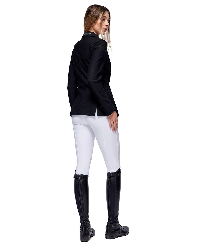 RG Riding Breeches Knee Grip Ladies With High Waist White 4 RG Riding Breeches Knee Grip Ladies With High Waist White - Image 4