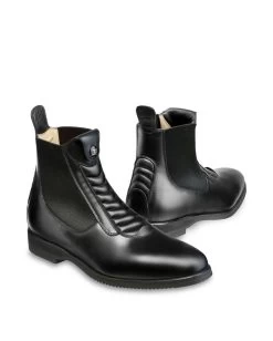 Tucci Jodhpur Riding Shoes Calf Leather Harl Black