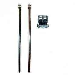 Dyon Leather Spur Straps Brown