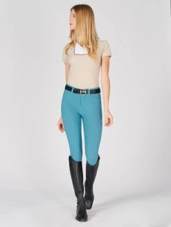 Vestrum Ladies Riding Breeches Knee Grip Syracuse Dusty Blue -Sports - Equestrian 31W1003 65002 00073 2