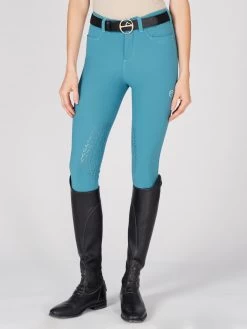 Vestrum Ladies Riding Breeches Knee Grip Syracuse Dusty Blue