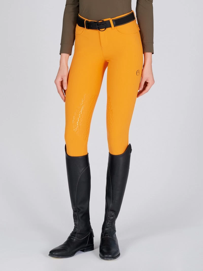 Vestrum Ladies Riding Breeches Knee Grip Lazise Ochre 2 Vestrum Ladies Riding Breeches Knee Grip Lazise Ochre - Image 2