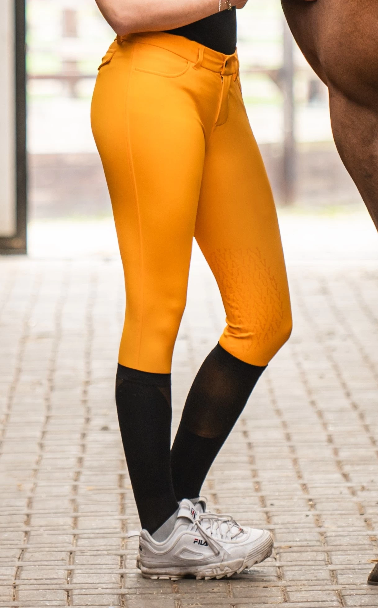 Vestrum Ladies Riding Breeches Knee Grip Lazise Ochre 1 Vestrum Ladies Riding Breeches Knee Grip Lazise Ochre