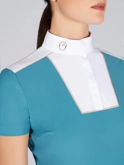 Vestrum Competition Shirt Short Sleeves Ladies Camaiore Dusty Blue -Sports - Equestrian 31W4598 60002 00073 5