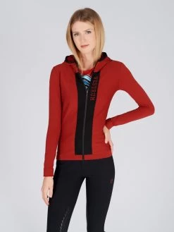 Vestrum Training Shirt With Zipper Ladies Bonassola Copper Red