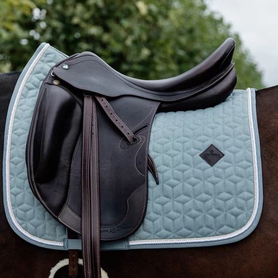 Kentucky Horsewear Saddlepad Wool Jumping Lightblue 2 Kentucky Horsewear Saddlepad Wool Jumping Lightblue - Image 2