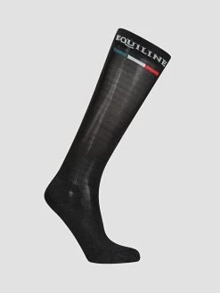 Equiline Riding Socks Silver Plus Light Black