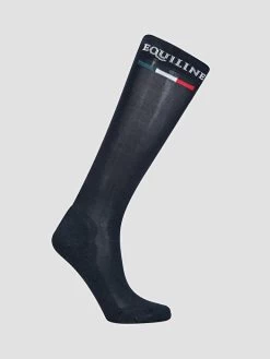Equiline Riding Socks Silver Plus Light Navy